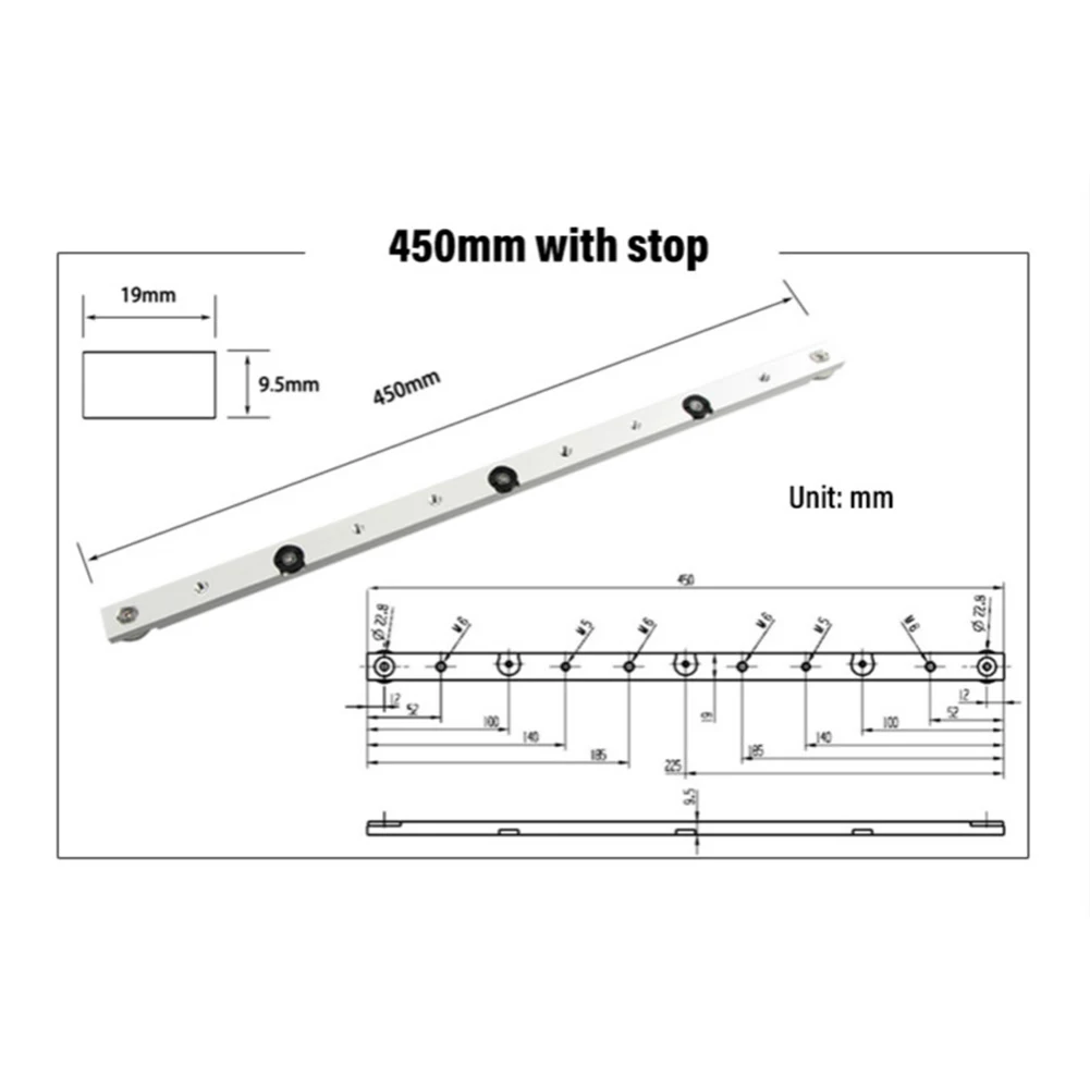 

Durable New Quality T track Tool 300mm/450mm 30mm Silver Slider T-Slot