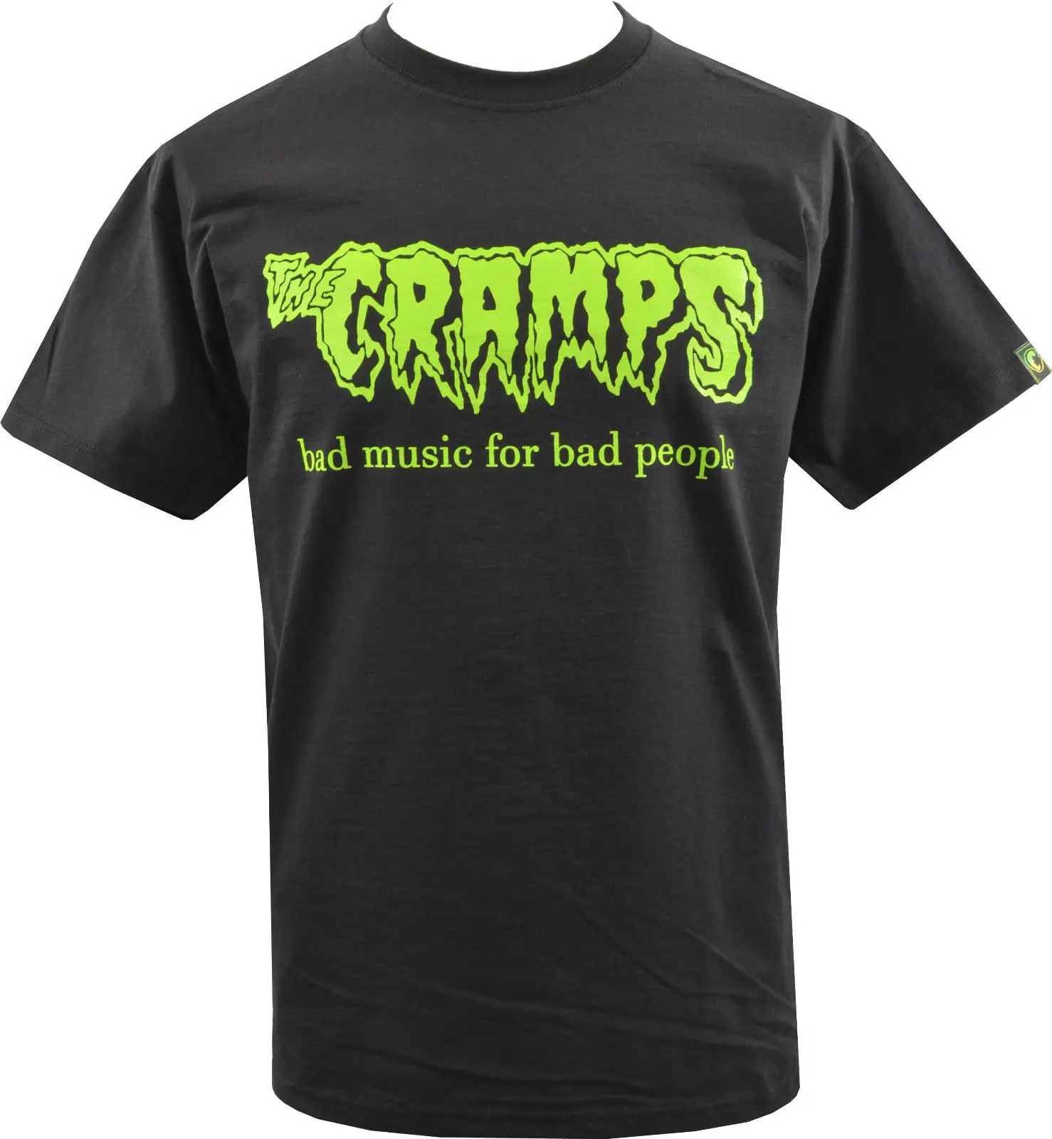 Мужская футболка CRAMPS BAD MUSIC PSYCHOBILLY HORROR LUX INTERIOR GARAGE summer летняя с круглым вырезом