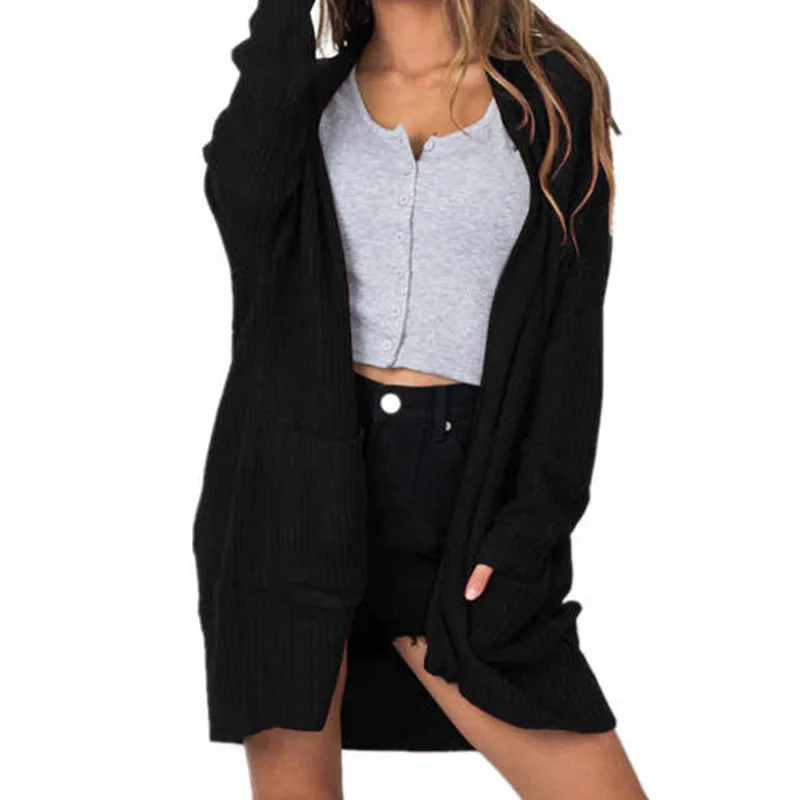 

women pullover sweater Lantern sleeve female autumn winter sweater O-neck casual ladies jumper black