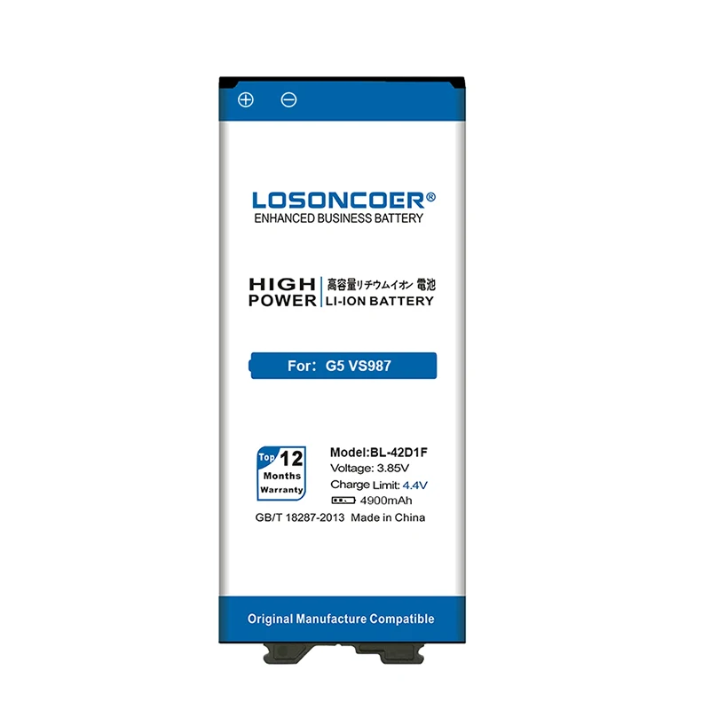 4900 мА/ч, BL-42D1F для LG G5 Батарея H868 H860N F700K H850 H830 H831 H820 H840 VS987 LS992 US992 F700L F700S H831 H860 Батарея