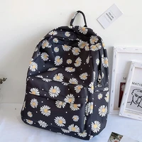 2020 pretty daisy design fashionable girl backpack middle school student book bag leisure backpack outdoor daily