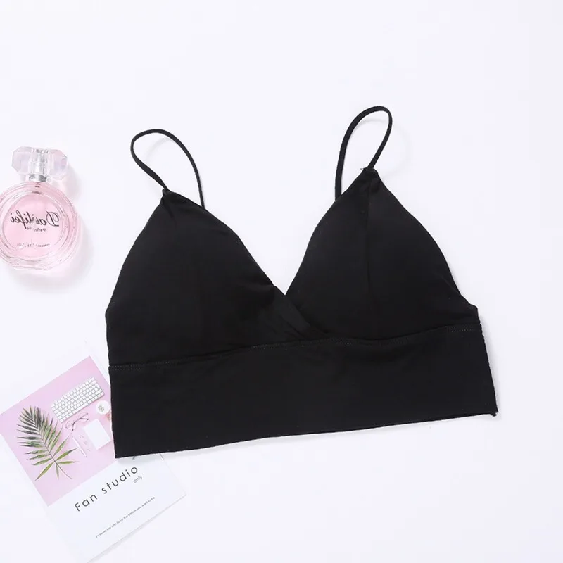 Майка женская с V-образным вырезом пикантный топ на бретельках маленький