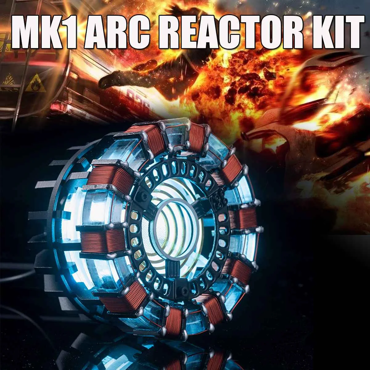 

1:1 Scale MK1 Arc Reactor USB LED Light Action Model Building Kits With Remote Control DIY Model Lamp Light Powered Arc Reactor