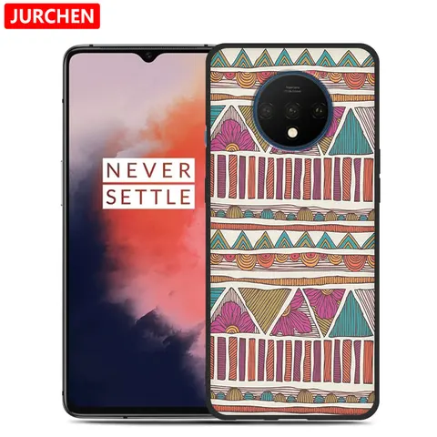 JURCHEN Чехлы для One plus 7 T чехол для Oneplus 7 T чехол матовые Мультяшные черные силиконовые чехлы с принтом для Oneplus 7 T чехол