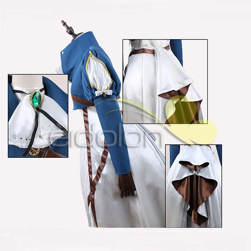 

Customized Anime Violet Evergarden Cosplay Costume Violet Evergarden Fancy Dress Outfit Halloween Party Costumes for Women/Girls