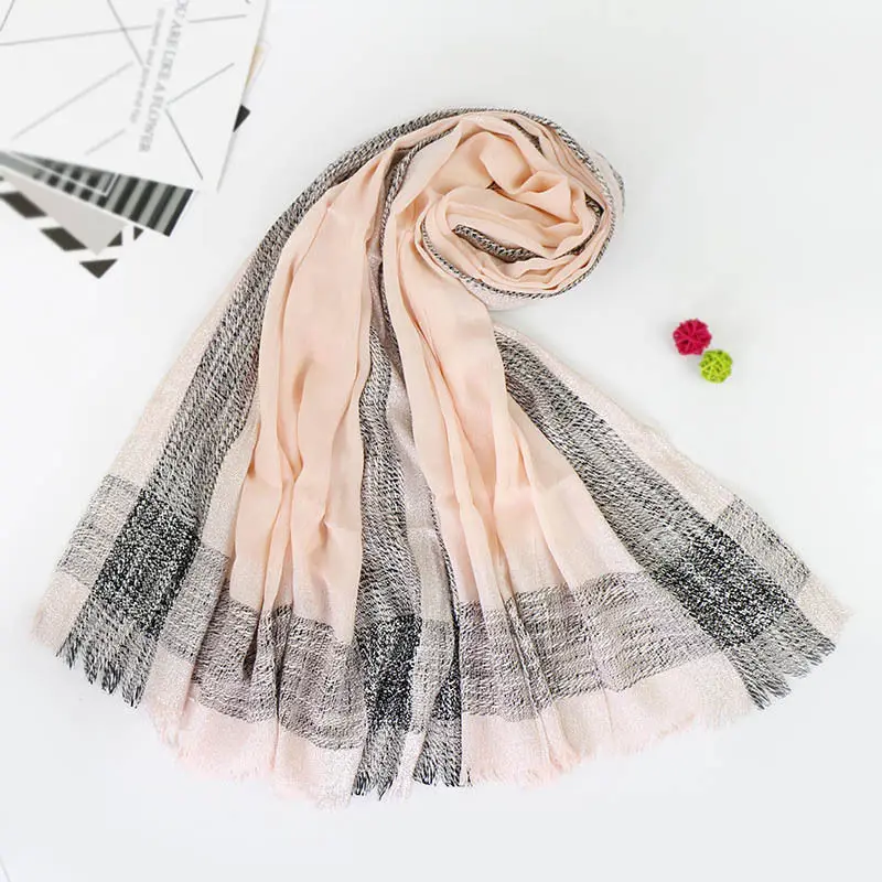 

2019 New Cotton Scarf fashion joker Solid Color National Wind Long Scarves For Women Wrap Shawl Stole 71