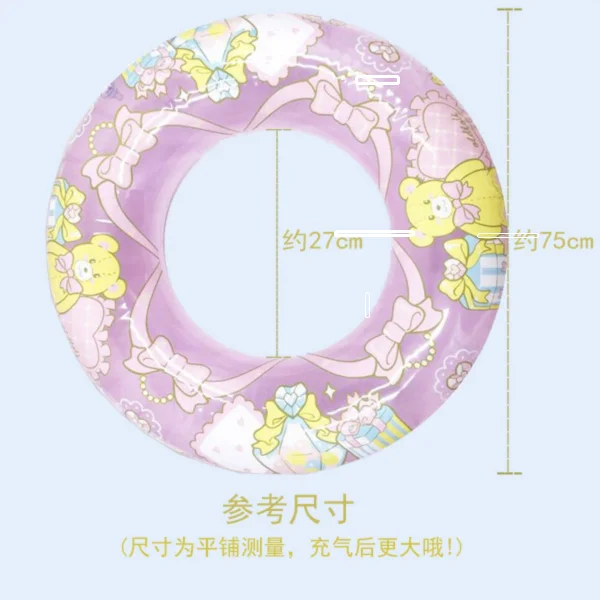

Cute Girls Rescue Buoy Lifebuoy Swimming Ring Water Sports Inflatable Buoy Swim Safety Do Plywania Swimming Accessories BI50LB