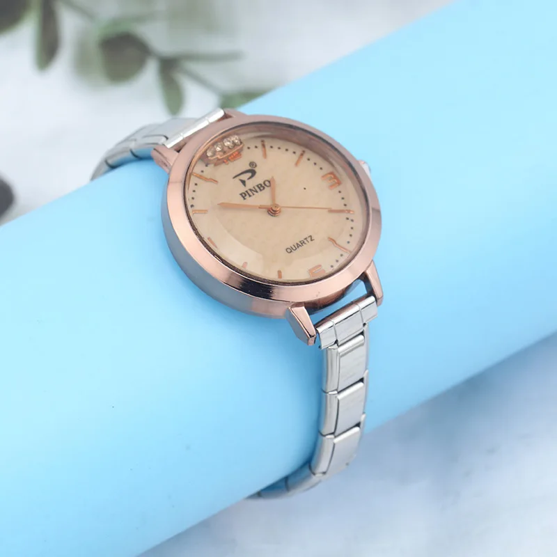 

Hapiship 2021 Fashion Men Women Dark Brown Watch Stainless Steel Bracelet Bangle For Party Friend Wife Birthday Jewelry G012