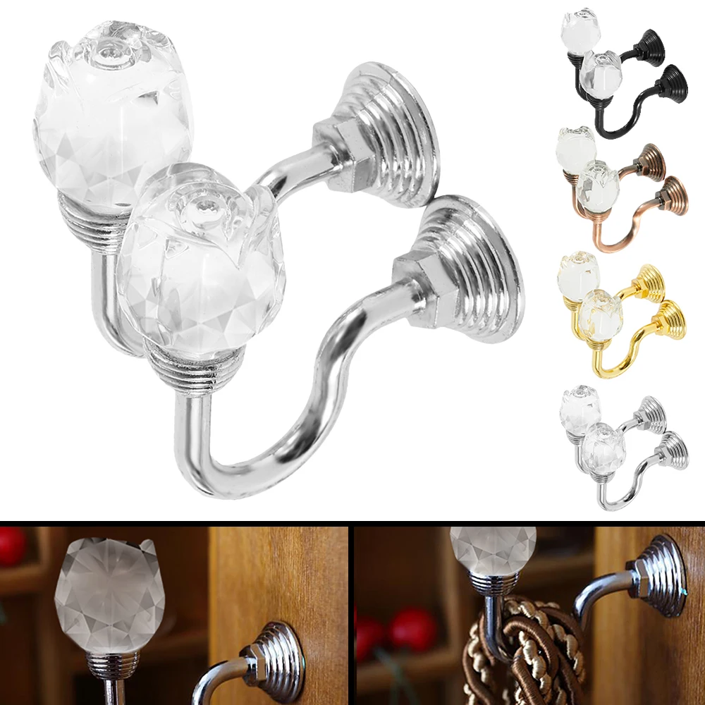 2 шт. Металлические Хрустальные стеклянные занавески холдбэк стены галстук назад