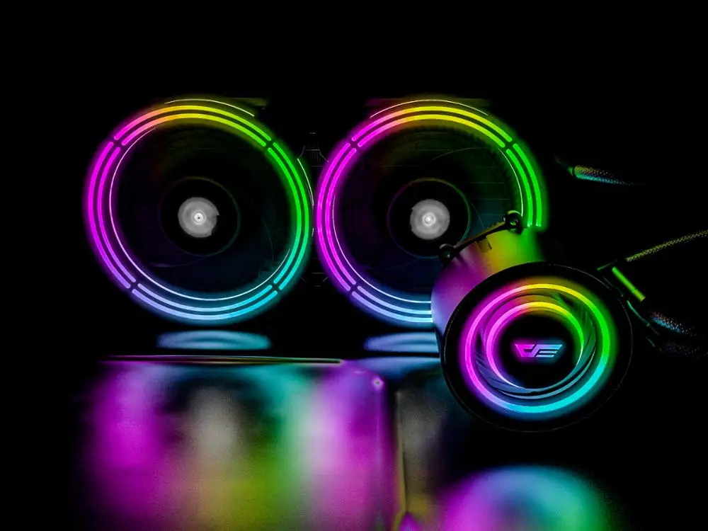 Чехол для ПК Darkflash TR240 ARGB с водяным охлаждением Компьютерный Вентилятор RGB CPU