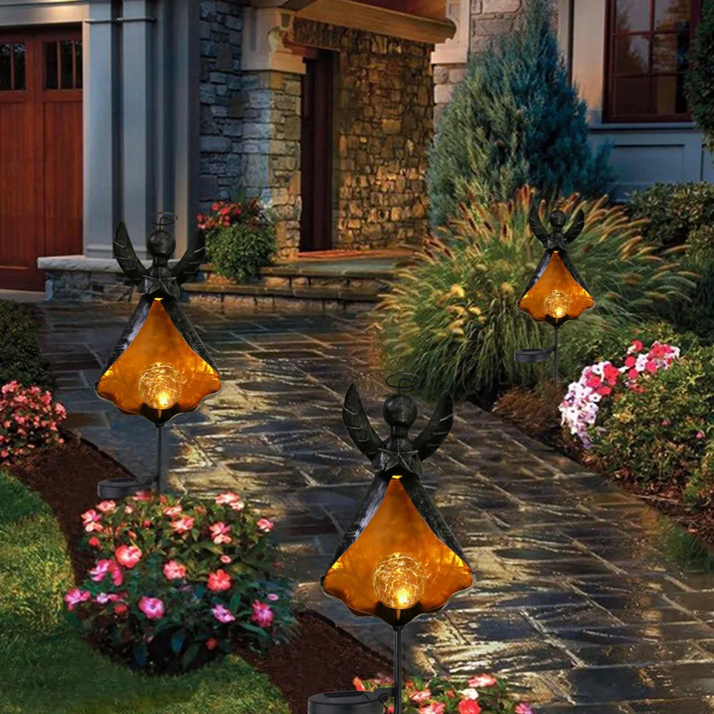 

1Pc Courtyard Light Ground Inserted Solar Lamp Creative Shaped Solar Light