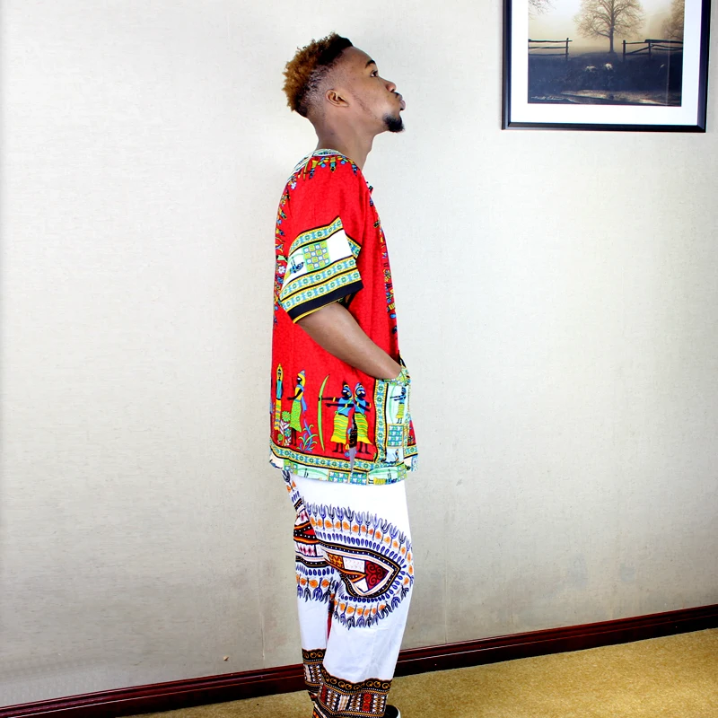 2019 новый модный дизайн 100% хлопок Африканский принт Дашики одежда для