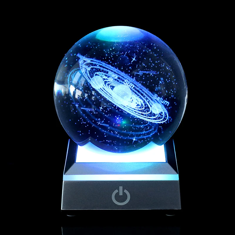Новинка 6/8 см K9 кристальная солнечная система планеты Глобус 3D лазерная