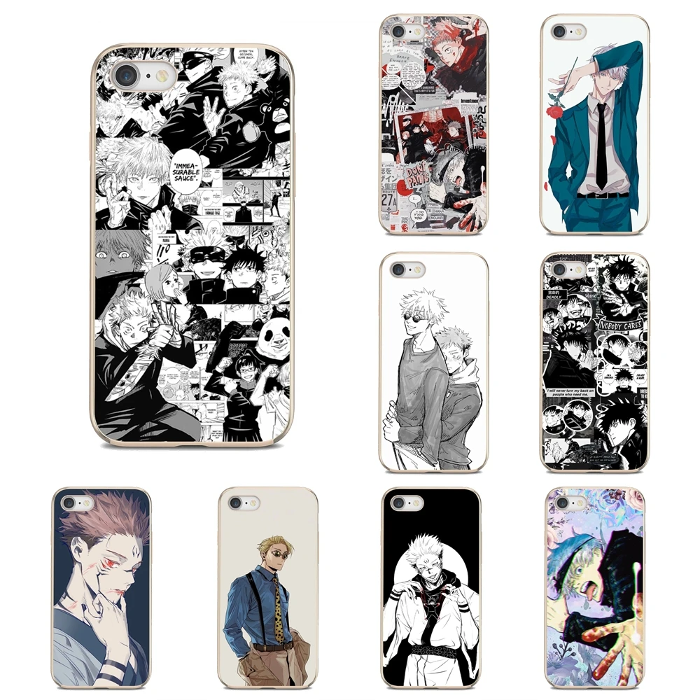 Мягкие прозрачные чехлы для iPhone 6 7 8 Plus 4 4S 5 5S SE 2020 5C 6S X XR XS 11 12 Pro Max Jujutsu кайсен