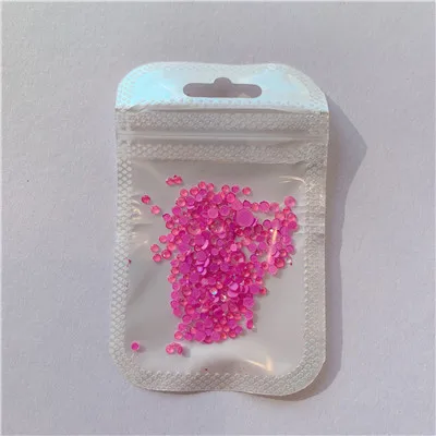 rose 1 упаковка Светящиеся хрустальные стразы для дизайна ногтей, 3D Блестящий Бриллиант, ювелирное изделие, светится в темноте, украшения, смешанные размеры, SS6-SS20 - Цвет: rose