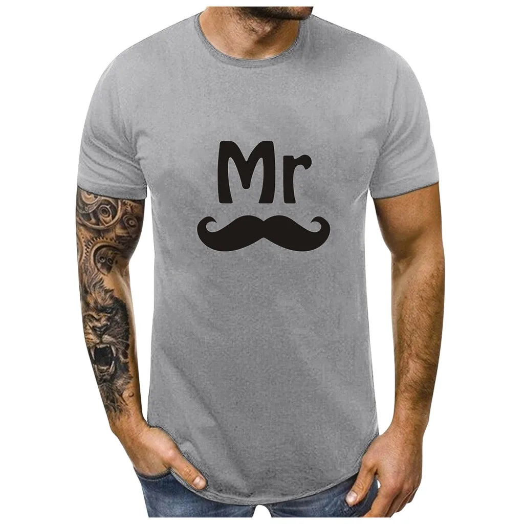 Футболка для пары His And Her Mr Mrs муж и жена одинаковые футболки свадебный подарок топ
