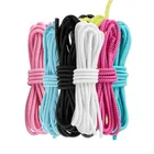 1 пара многоцветные круглые эластичные шнурки для кроссовок 105 см Для женщин Мужчины Бег Спортивная одежда для отдыха на природе высокая эластичность шнурки строки