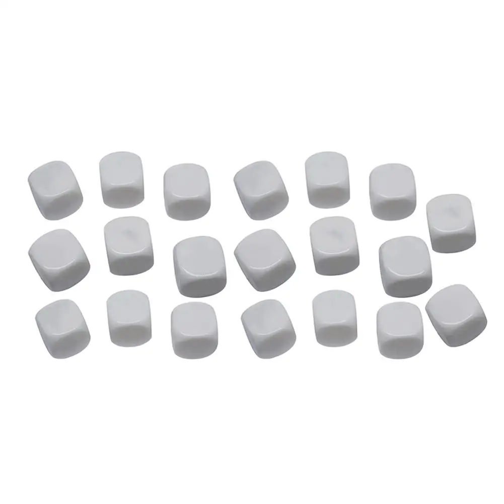 20 шт. игры в кости белые Детская игра набор сделай сам для TRPG настольная