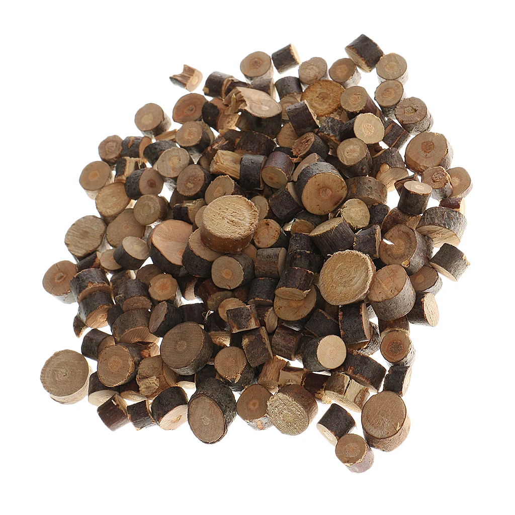 100 шт. миниатюрные деревянные срезы диски рукоделия ваза наполнитель