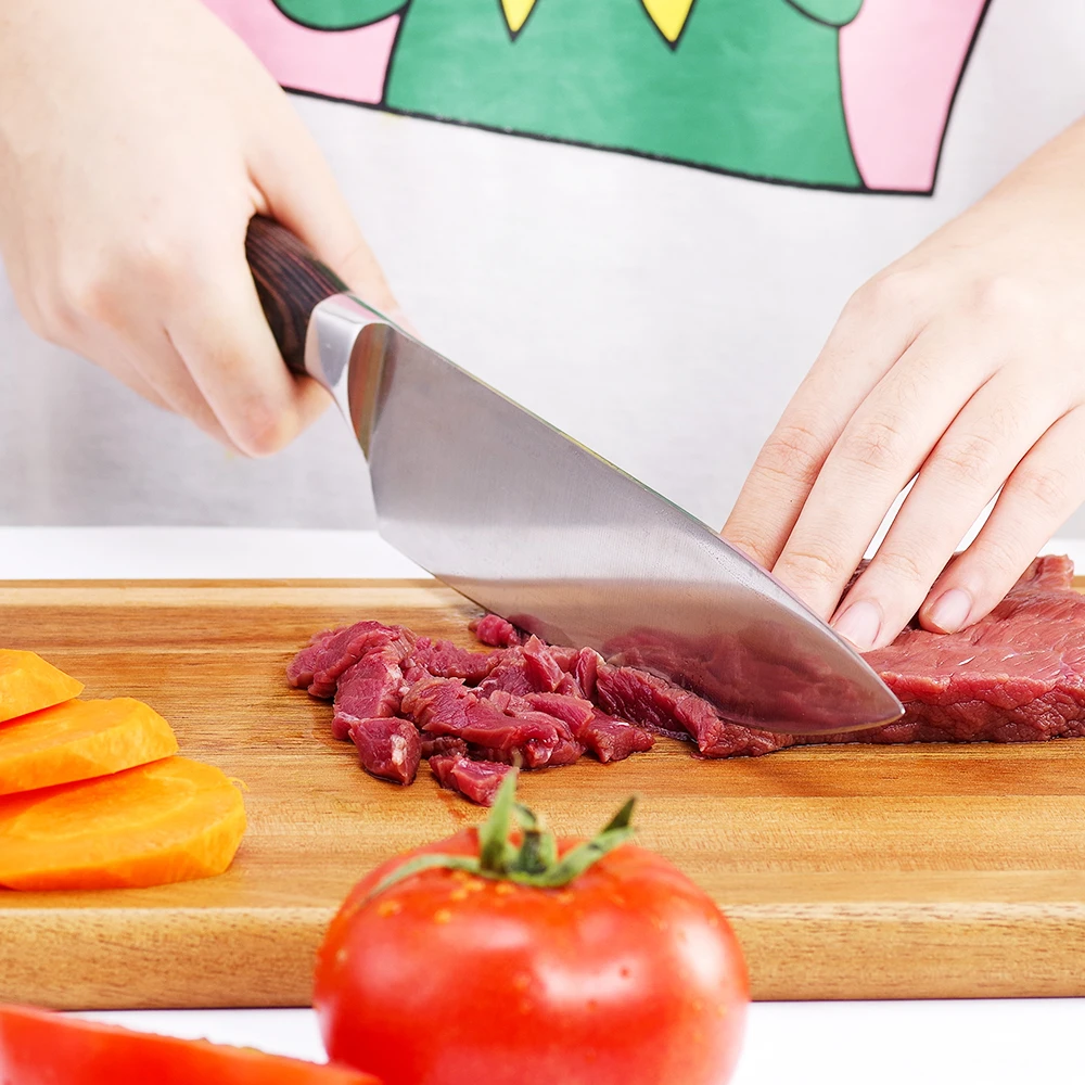 Высококачественный японский нож 8 дюймов Кухонные ножи из нержавеющей стали Santoku