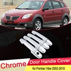 Для Pontiac Vibe 2002 2003 2004 2005 2006 2007 2008 2009 2010 хромированная крышка на дверную ручку внешняя отделка автомобильные наклейки аксессуары