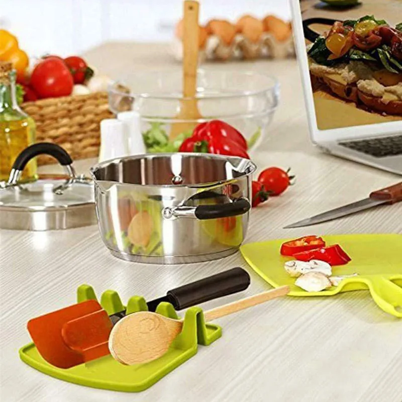 Кухонная посуда держатель силиконовая ложка шпатель полка портативная