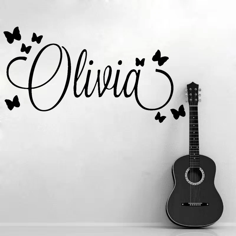 

Large Size Personalized Custom Name Wall Sticker Art Decal Babys Wall Stickers For Kids Girls Boys Room Decoration Bedroom Mural