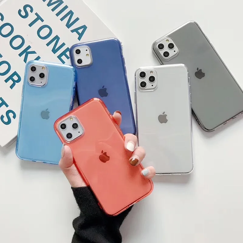 

Case for Iphone 12 original Luxury TPU Shockproof Silicone for Iphone 11 Pro XR X XS MAX 6 6s 7 8 Plus Cases Cover Mobile Phone