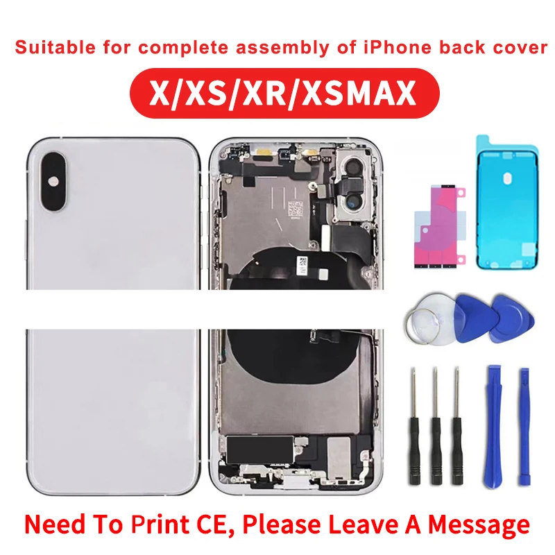 

Suitable for IphoneX XS XR Xsmax AAA complete back cover, complete middle back panel shell, battery glue and tools