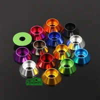 10pcs aluminum washer m3 colorful aluminum alloy cap head gasket washer for rc model parts for round screws