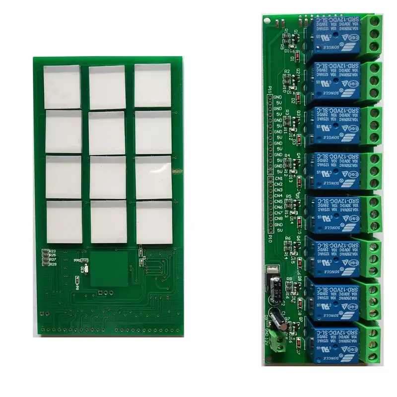 12-клавишная емкостная сенсорная кнопка блокировка паролем с релейной платой 12V 24V