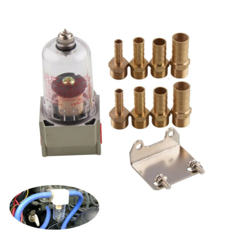 

Car Engine Oil Separator Catch Reservoir Tank Black Baffled For Honda Civic General Filter With Mounting Bracket 750L/Min