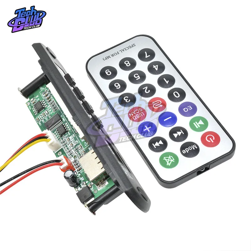 MP3 модуль WMA 5 В декодер плата с большим цветным экраном 12 0 аудио USB TF радио для
