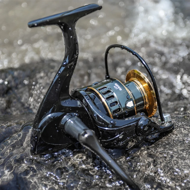 

LINNHUE Hot Sale Fishing Reels HB500-7000 All Metal Spool Spinning Reel 8KG Max Drag Carp Reel Fishing Wheel Saltwater Reel