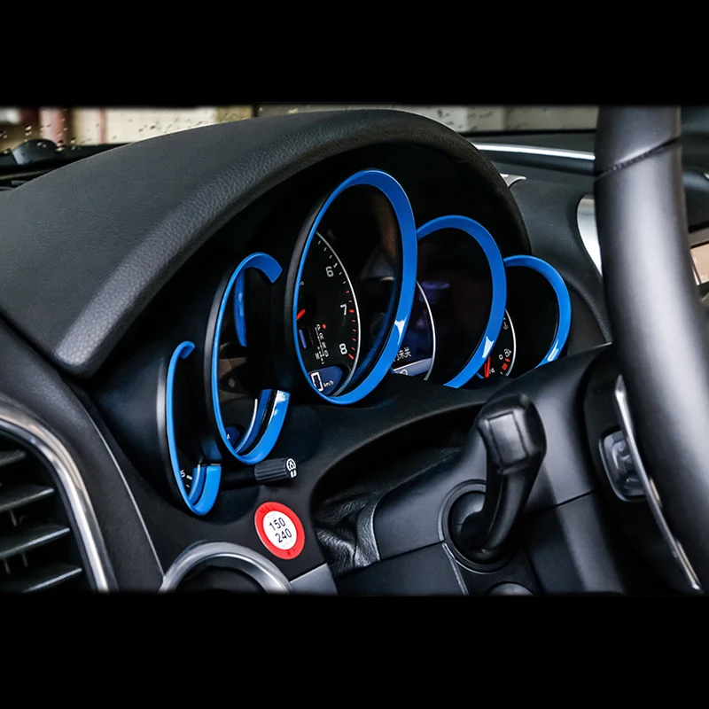 Приборной панели декоративный светильник полосы рамка наклейки для Porsche Macan Boxter