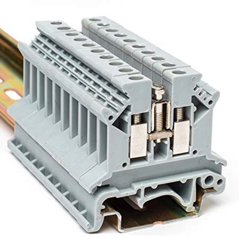Uk2.5N Gr din рейка Клеммная колодка винтовой зажим 600V 20A 24 12Awg упаковка из