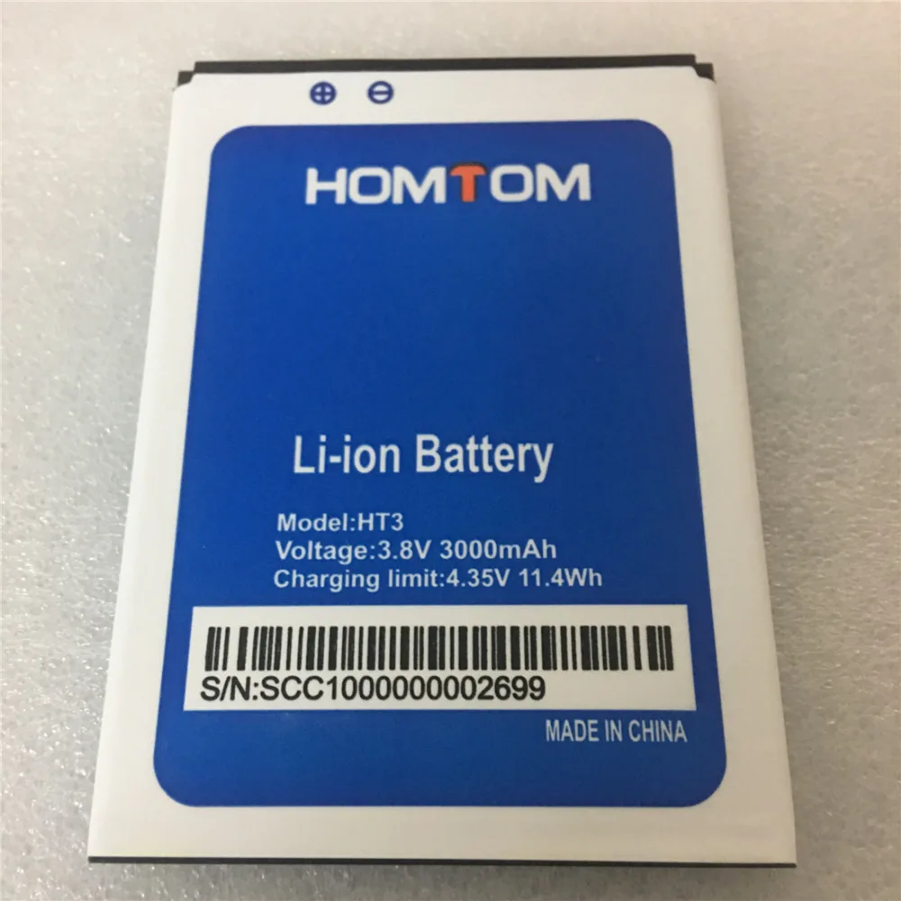 Новый в наличии аккумулятор высокого качества для HOMTOM HT3/ht3 PRO мобильный телефон +