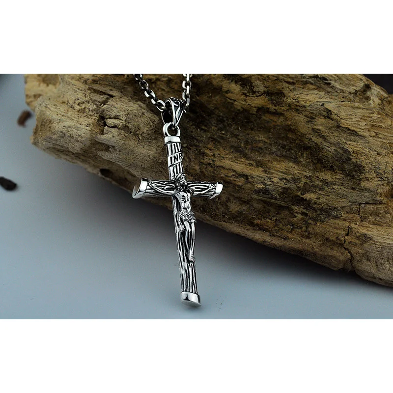 Мужской кулон в стиле ретро религиозная Подвеска из тайского серебра с