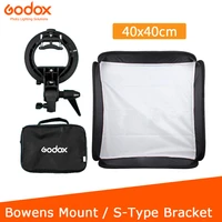godox 40x40cm softbox s type bracket bowens holder bag kit for camera flash