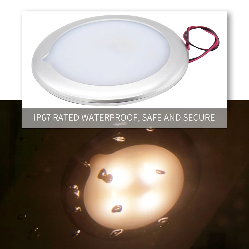 RV Roof Auto Ceiling Cabin Light IP67 Waterproof Touch Dimming Camper Caravan Marine Interior Lamp Universal Car Switch | Освещение