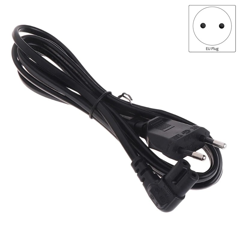 Прямоугольный шнур питания европейского стандарта переменного тока с 2 зубцами
