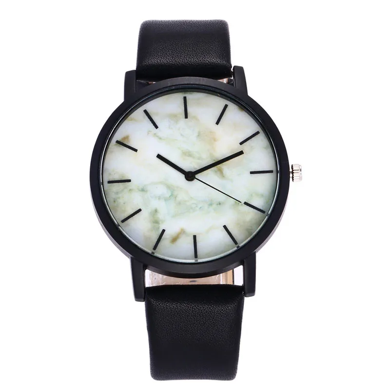 Часы наручные мужские с мраморным узором брендовые модные роскошные кожаным