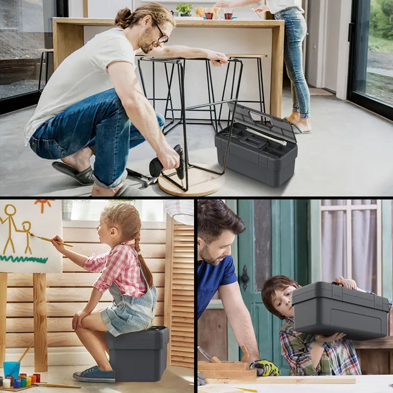 

Professional Safety Tool Box Multifunction Waterproof Hard Case Storage Tool Box Caixa Ferramenta Tools Packaging DB60GJ