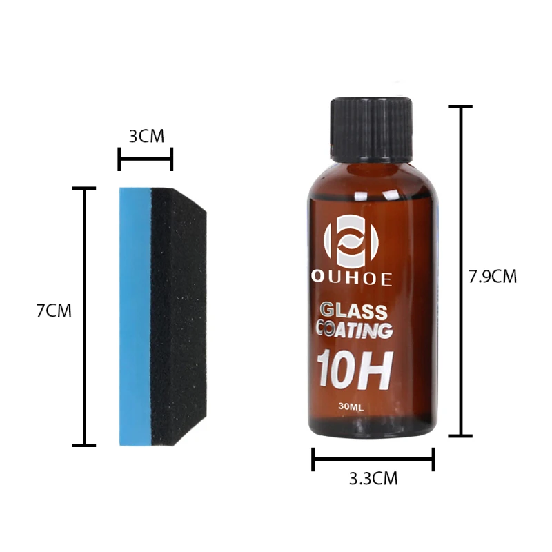 30/50ml 10H Car Glass Coating Liquid Super Hydrophobic Long Protective Anti-Corrosion Anti Scratch Repair Kit Paint Care | Автомобили и