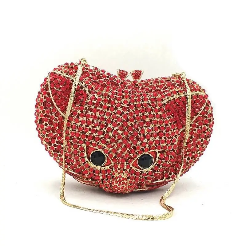 DAIWEI новый дизайн клатч вечерние сумки Женский кошелек сумка с головой кошки