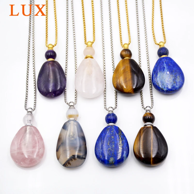 Натуральные драгоценные камни искусственное ожерелье плоская КАПЛЕВИДНАЯ