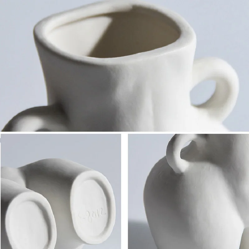 Ins Body Shape Creative Ceramic Vase Dried Flower Arranging Artist Decoration Crafts Color | Дом и сад