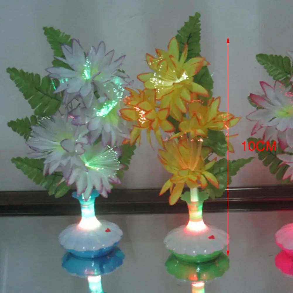 

1Pcs LED Colorful Artificial Flower Light Garden Landscape Indoor Lamp Decoration Decoration Wedding Lamp Holiday E3U6