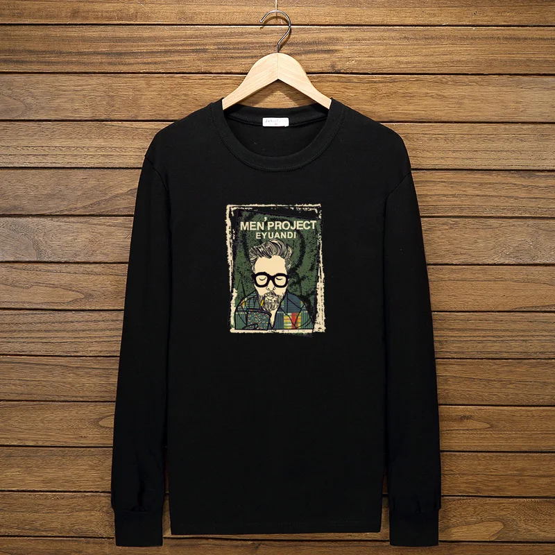 Размера плюс футболка с длинным рукавом для мужчин 5XL 6XL 7XL 8XL 10XL Демисезонный бюст