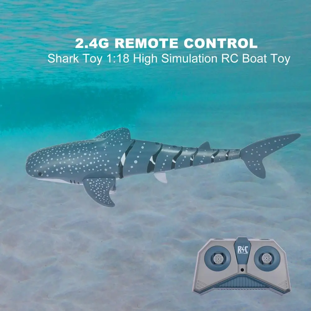 2 4G RC Моделирование игрушки акулы 4CH Водонепроницаемый электрический пульт